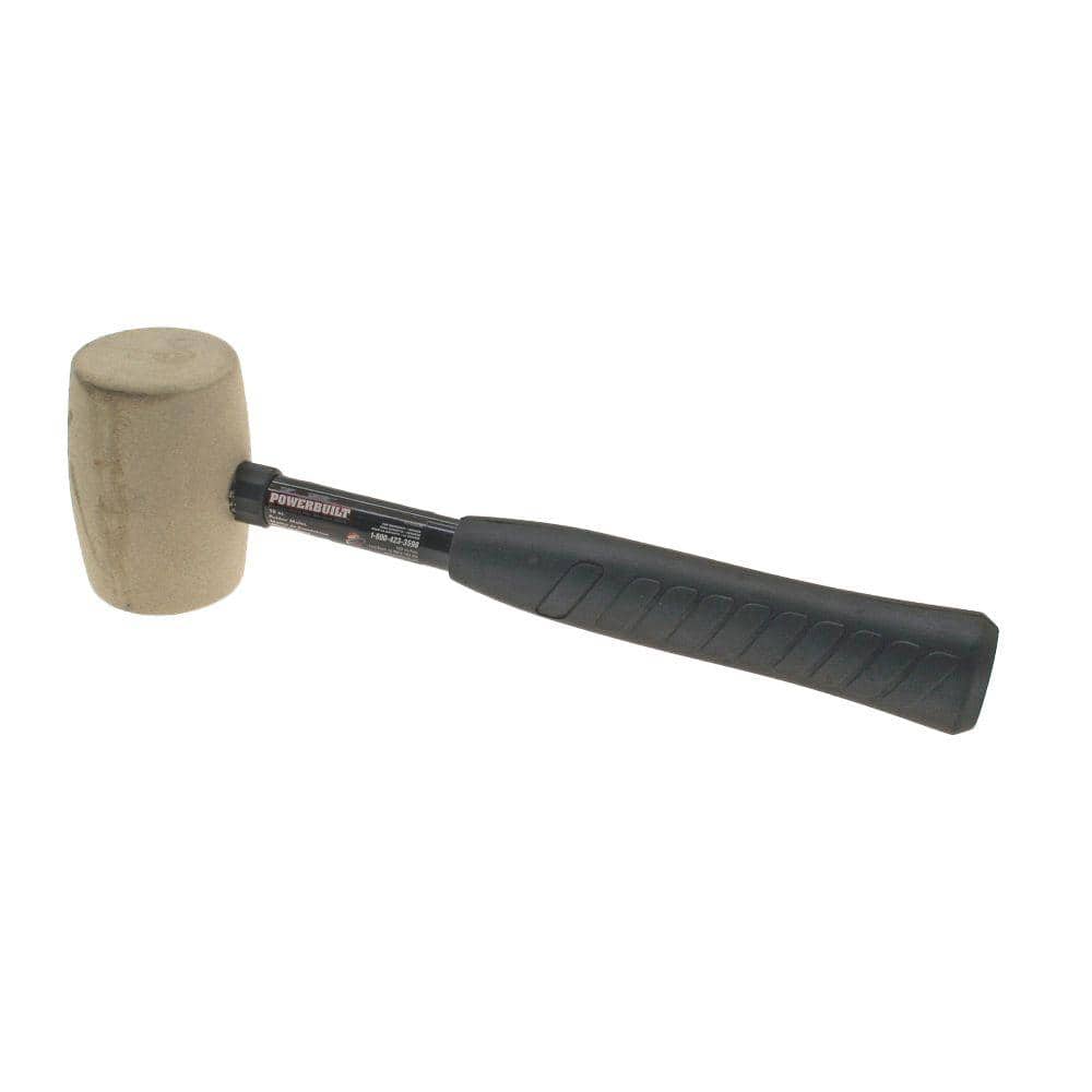 16 oz. White Rubber Mallet - Image 1