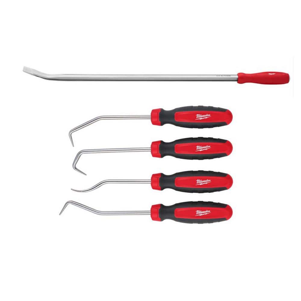 36 in. Pry Bar with Hose Pick Set (5-Piece) - Image 1