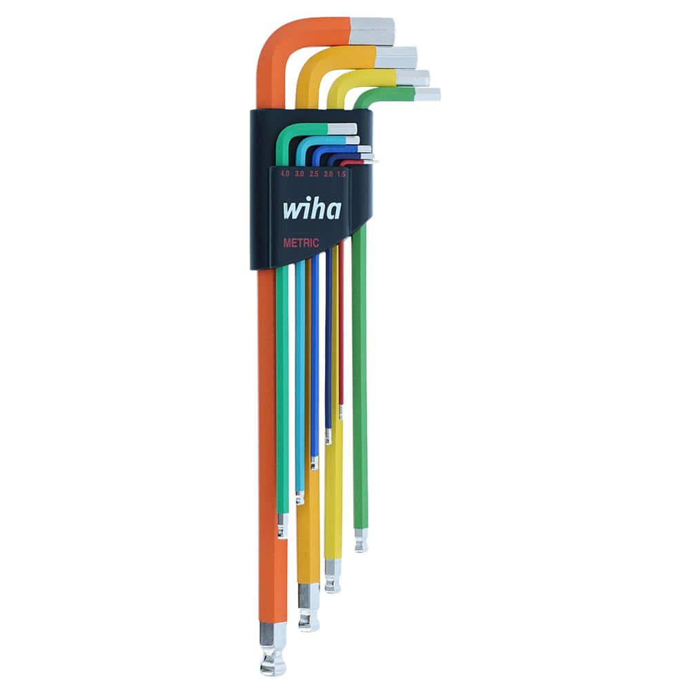Color Coded Ball End Hex L Key Set Metric (9-Piece) - Image 1