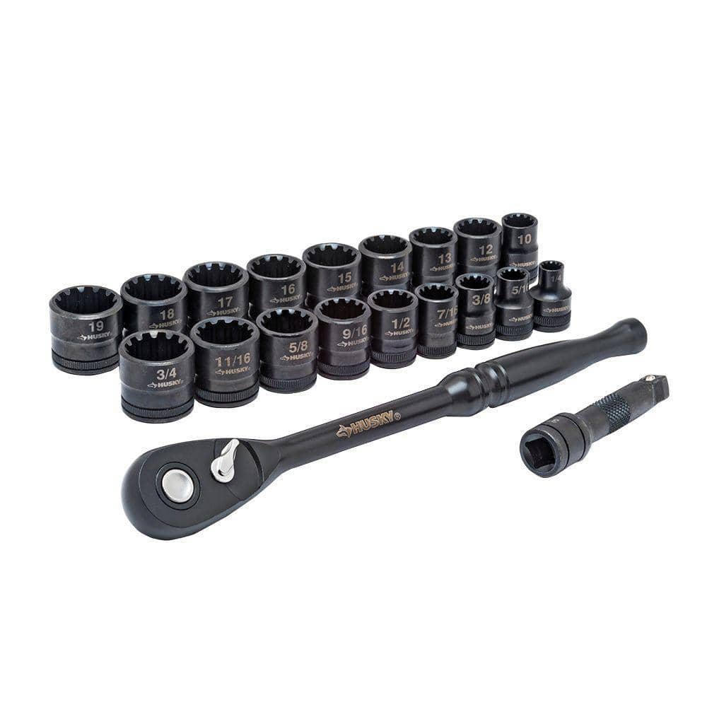 3/8 in. Drive 100-Position Ratchet and Universal SAE/Metric Socket Wrench Set (20-Piece) - Image 1