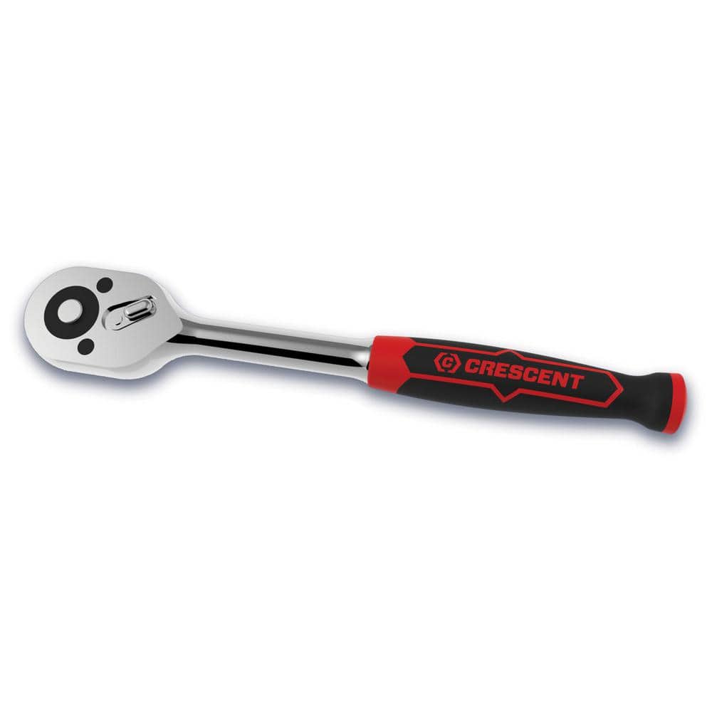 3/8 in. Drive 72-Tooth Quick Release Dual Material Teardrop Ratchet - Image 1
