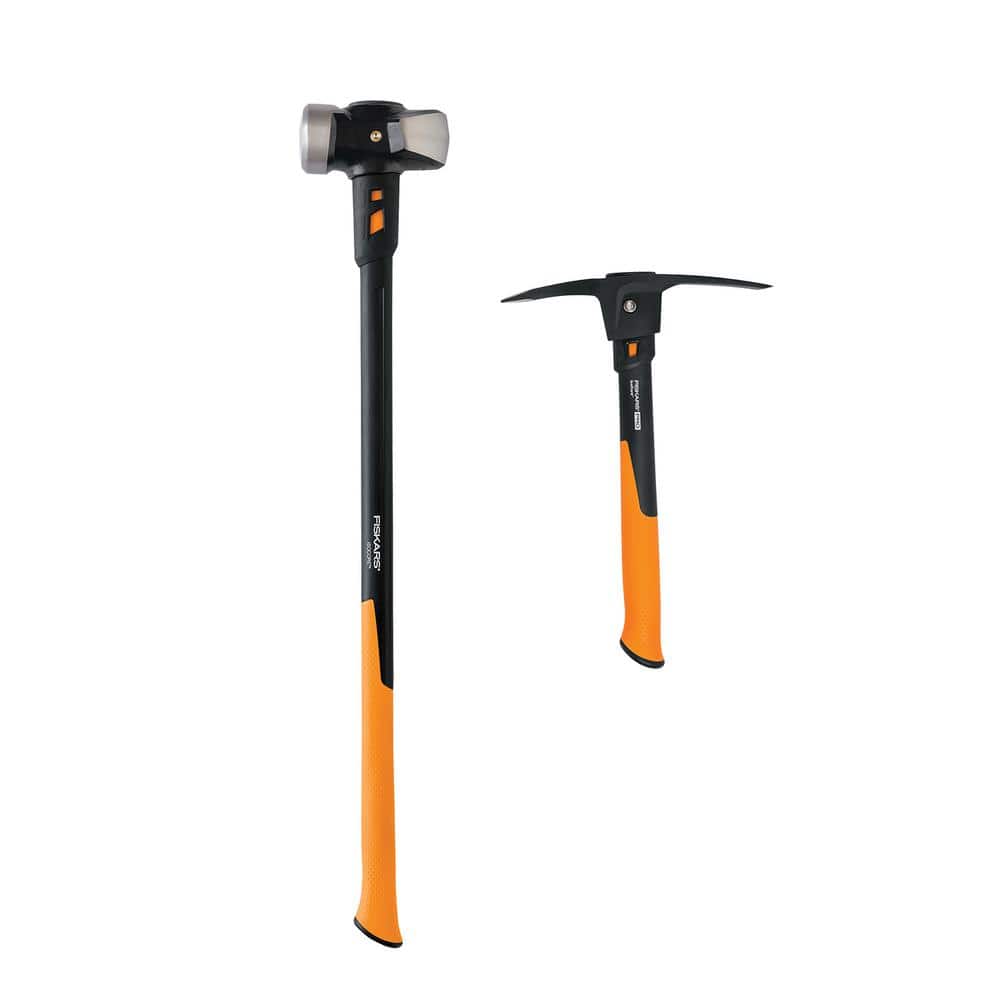10 Ibs. Sledge Hammer and 1.5 lbs. Pick Axe with 14 in. Handle (2-Piece) - Image 1