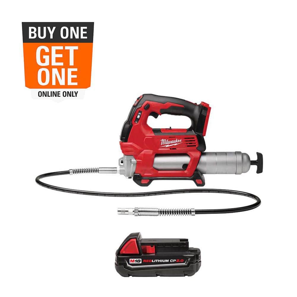 M18 18-Volt Lithium-Ion Cordless Grease Gun 2-Speed with (1) 2Ah Battery - Image 1