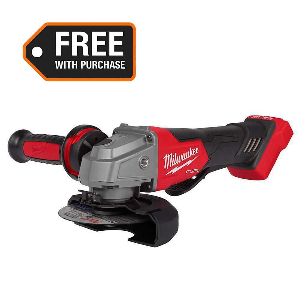 M18 FUEL 18V Lithium-Ion Brushless Cordless 4-1/2 in./5 in. Grinder w/Paddle Switch (Tool-Only) - Image 1