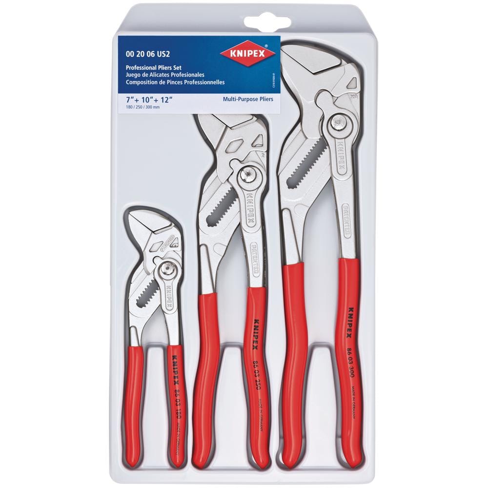 Knipex Pliers Wrench Set 3pc - Image 1