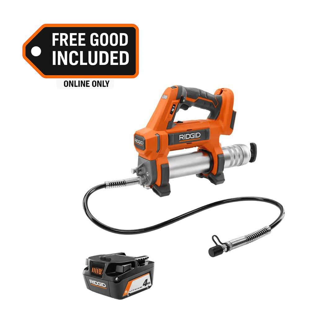 18V Cordless Grease Gun with FREE 18V Lithium Ion 4.0 Ah Battery - Image 1