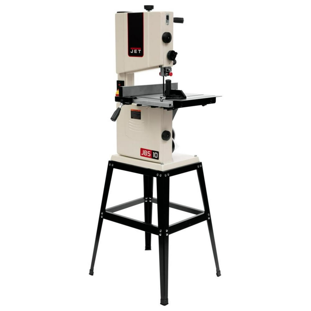 JET 10-Inch Woodworking Bandsaw with Stand, 1/2 HP, 115V 1Ph (Model JWB-10) - Image 1