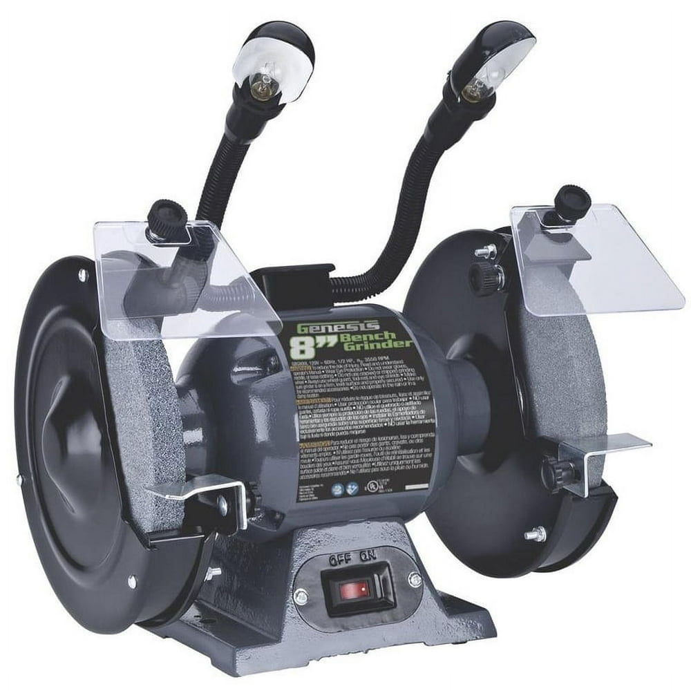 Genesis GBG800L Bench Grinder with Dual Light, 8" 2-Pack - Image 1