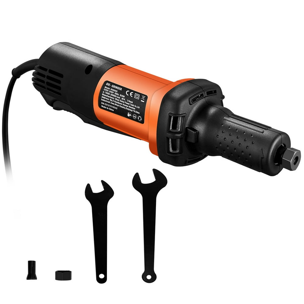 VEVOR Die Grinder, 1/4" Collet Variable Speed (10000-28000RPM), Heavy Duty Electric, Ergonomic Grip for Rust Removal, Grinding, Cutting, Polishing, Welding Repair, Deburring, with 1/4" & 1/8" Collets - Image 1