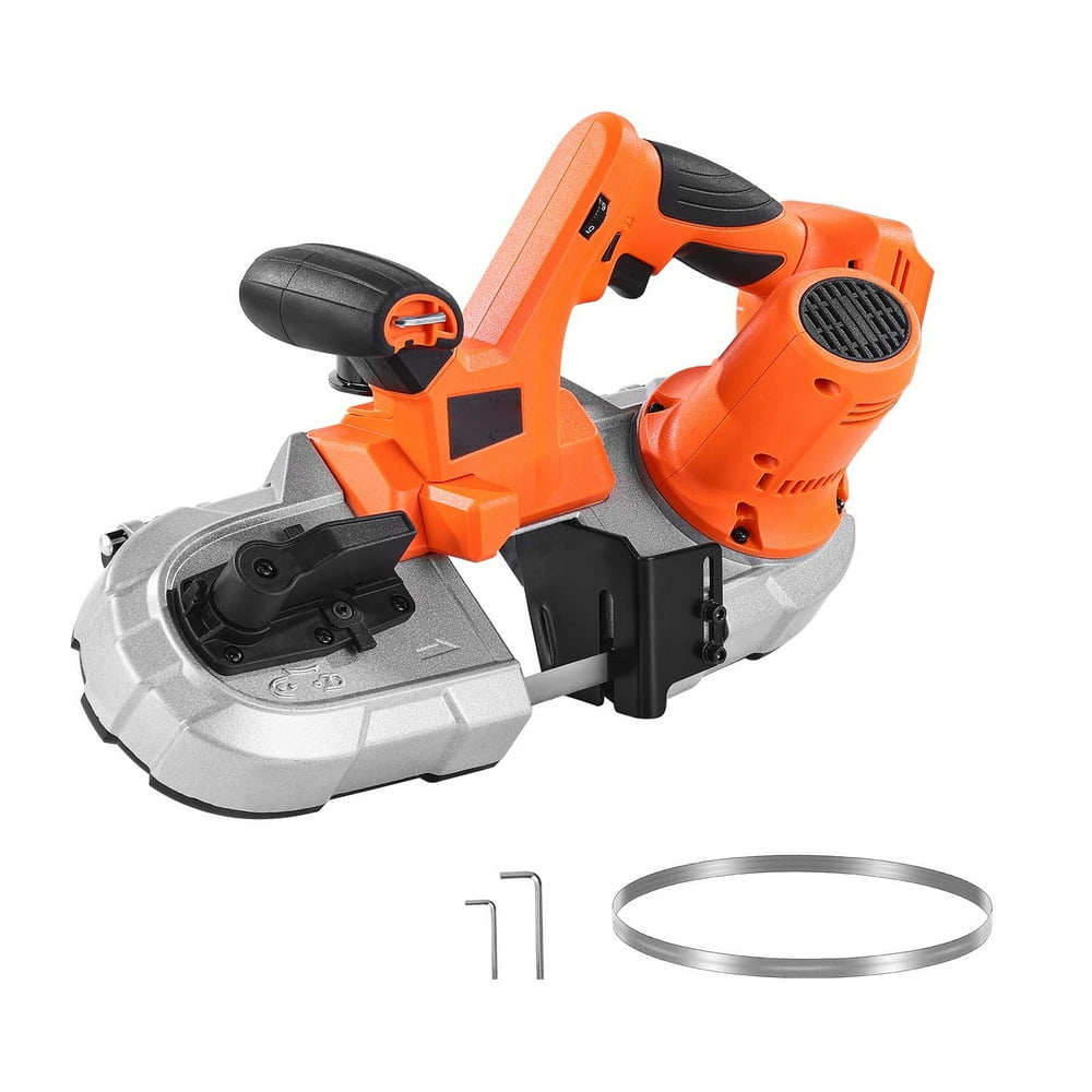 KFFKFF 20V Cordless Portable Band Saw, 2.56-Inch Cutting Depth, 360W Brushless Motor, Compact Design with Hang Hooks, Adjustable Speed 0-192 m/min, Suitable for Metal and Wood Cutting (Tool Only) - Image 1