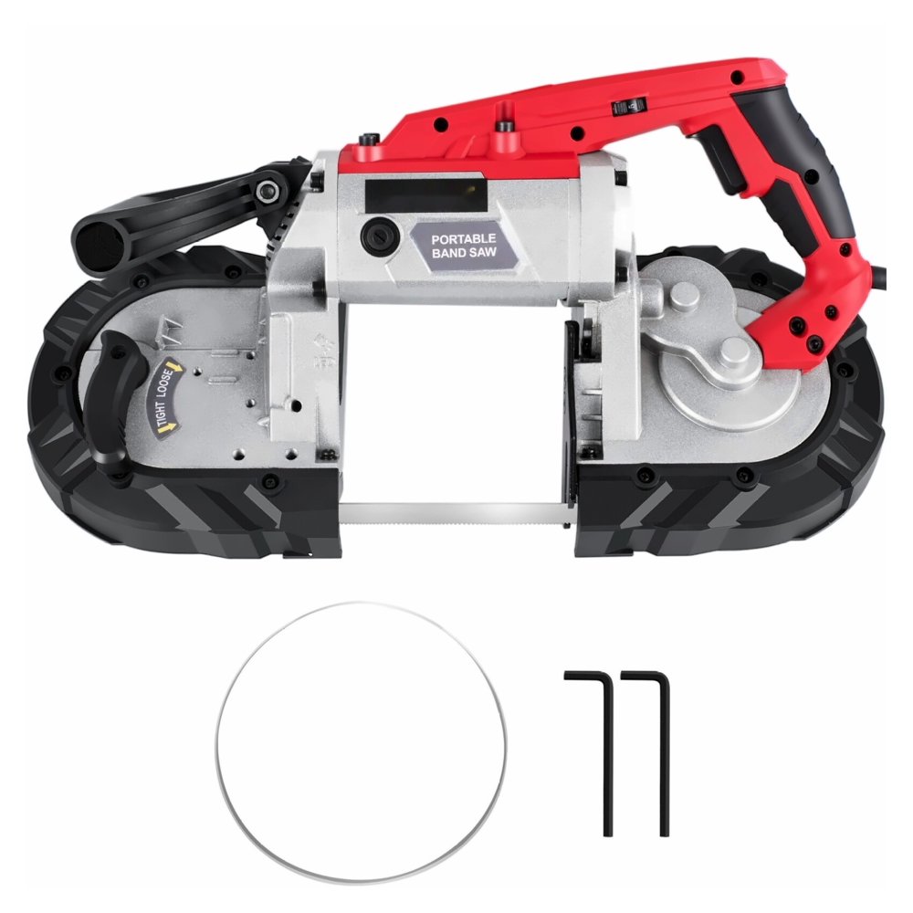 VEVOR Variable-Speed 5" Deep Cut Portable Band Saw 110V 10-A Motor Tested to UL Standards - Image 1