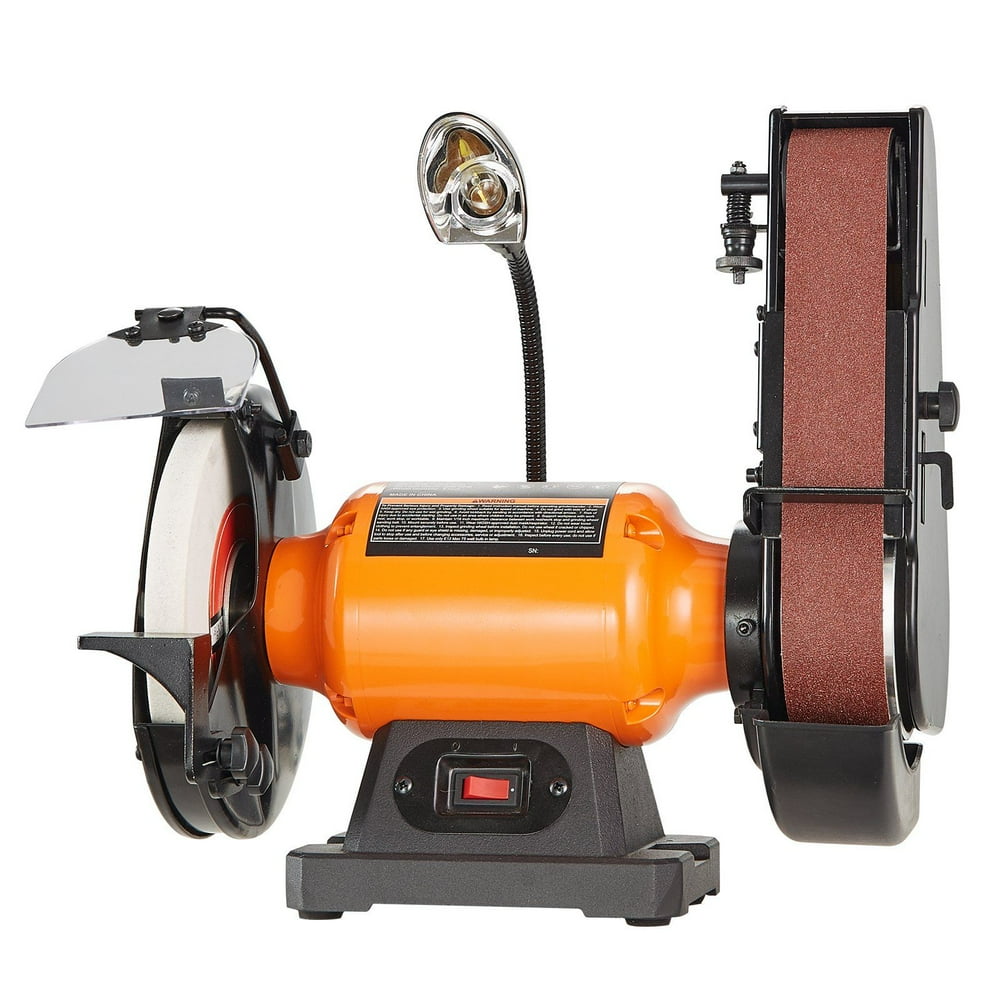 8" Bench Grinder & 2x28" Belt Sander Combo, 2.5A Motor for Metal Grinding & Sharpening – Dual-Power Tool - Image 1