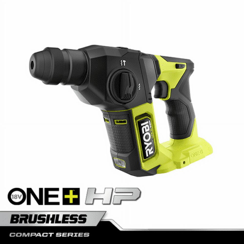 RYOBI18V ONE+ HP Compact Brushless 5/8" SDS-Plus Rotary Hammer (Renewed) Bare Tool - Image 1