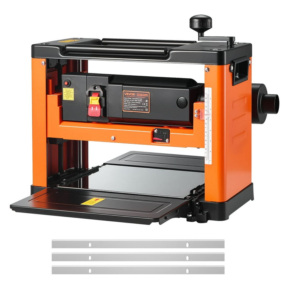 Benchtop Planer 8000 RPM Thickness Planer 1800-Watts Woodworking Planer with Iron Stand Dust Exhaust - Image 1