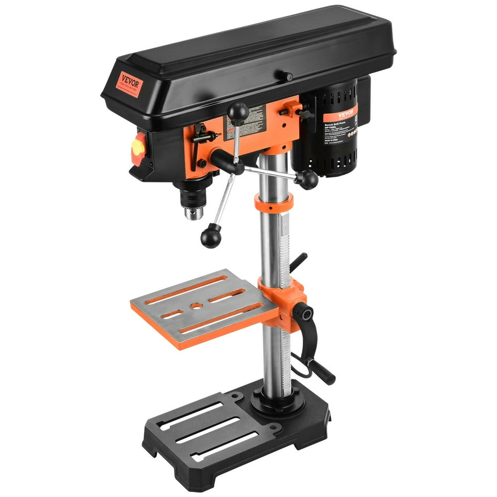 VEVOR 10'' 5-Speed Benchtop Drill Press Cast Iron Drill Press 3.2A 610-2800RPM, - Image 1