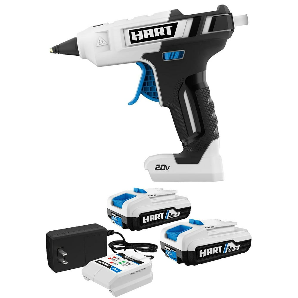 HART 20-Volt Glue Gun with 2-Pack 2Ah Battery and Charger Starter Kit Bundle - Image 1