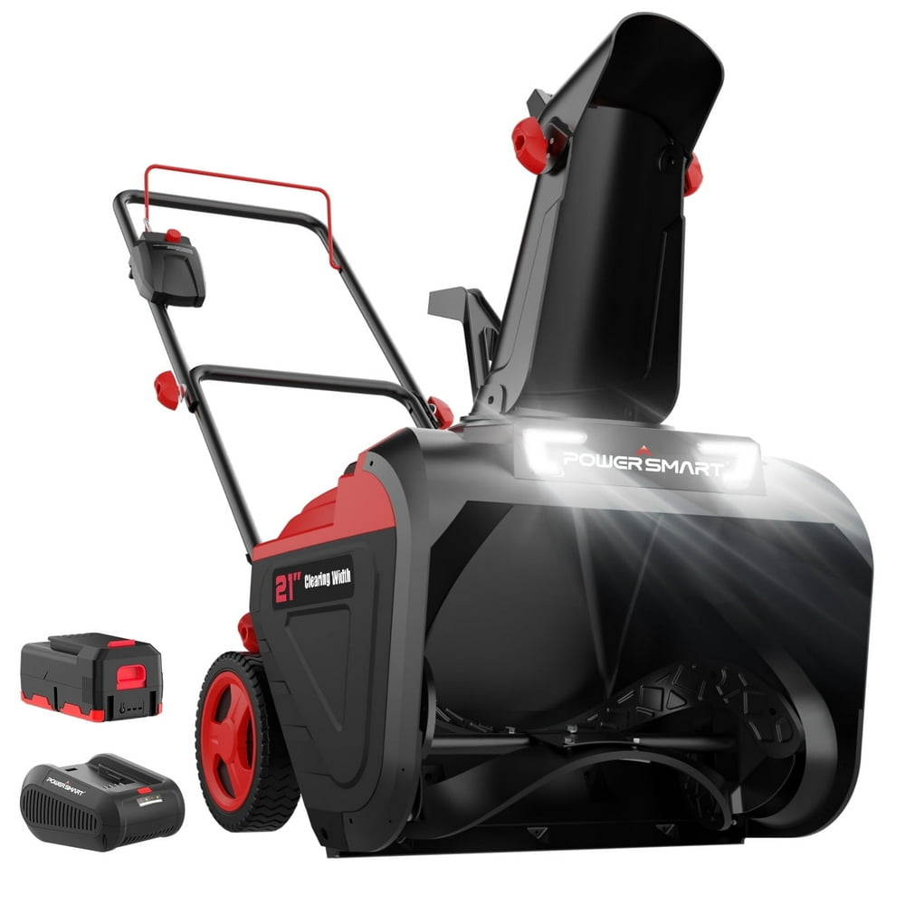 PowerSmart 40V 21" Single Stage Cordless Snow Blower,Battery and Charger Included,LED - Image 1