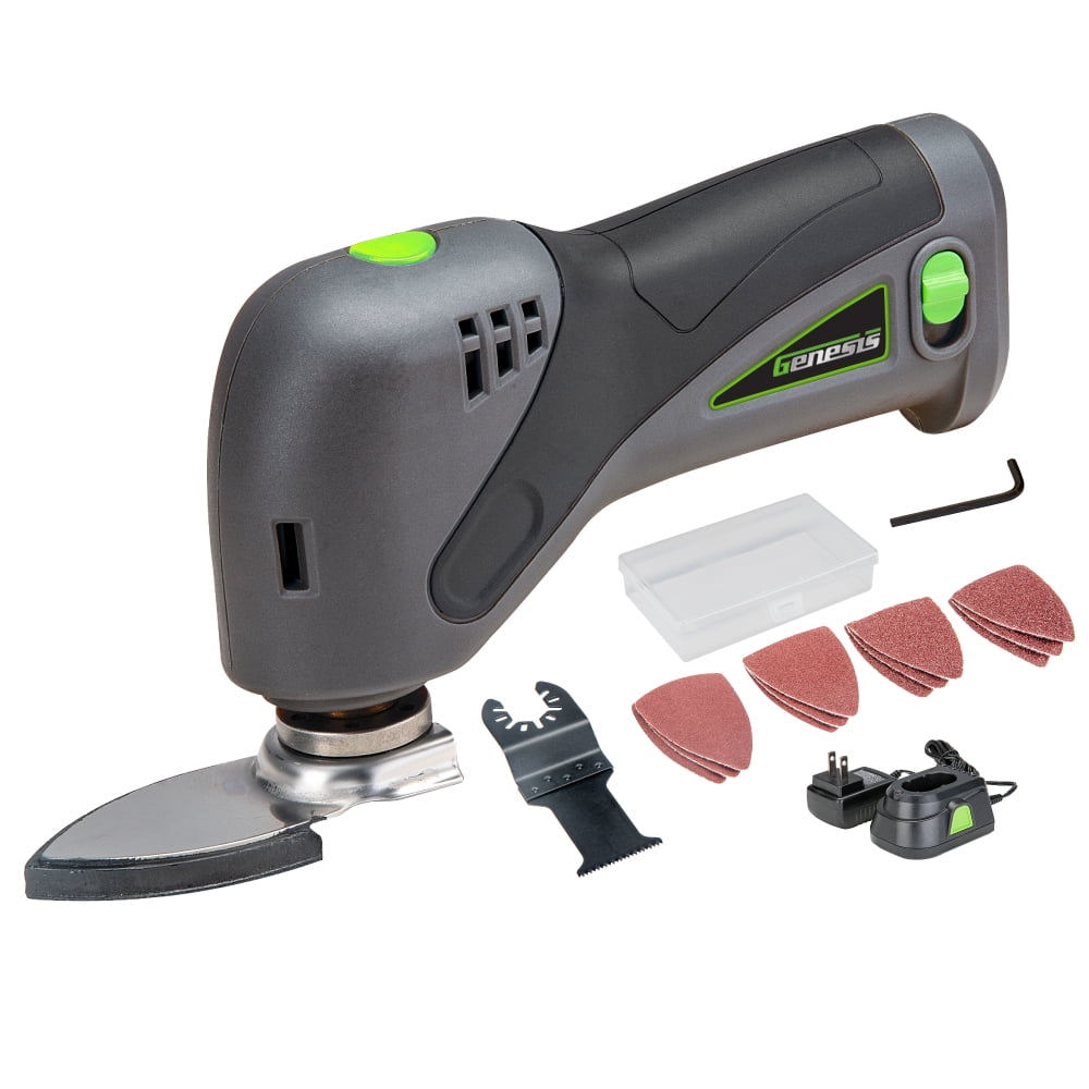 8-Volt Li-Ion Cordless Oscillating Tool with Battery Pack, Charger, and Sandpaper - Image 1