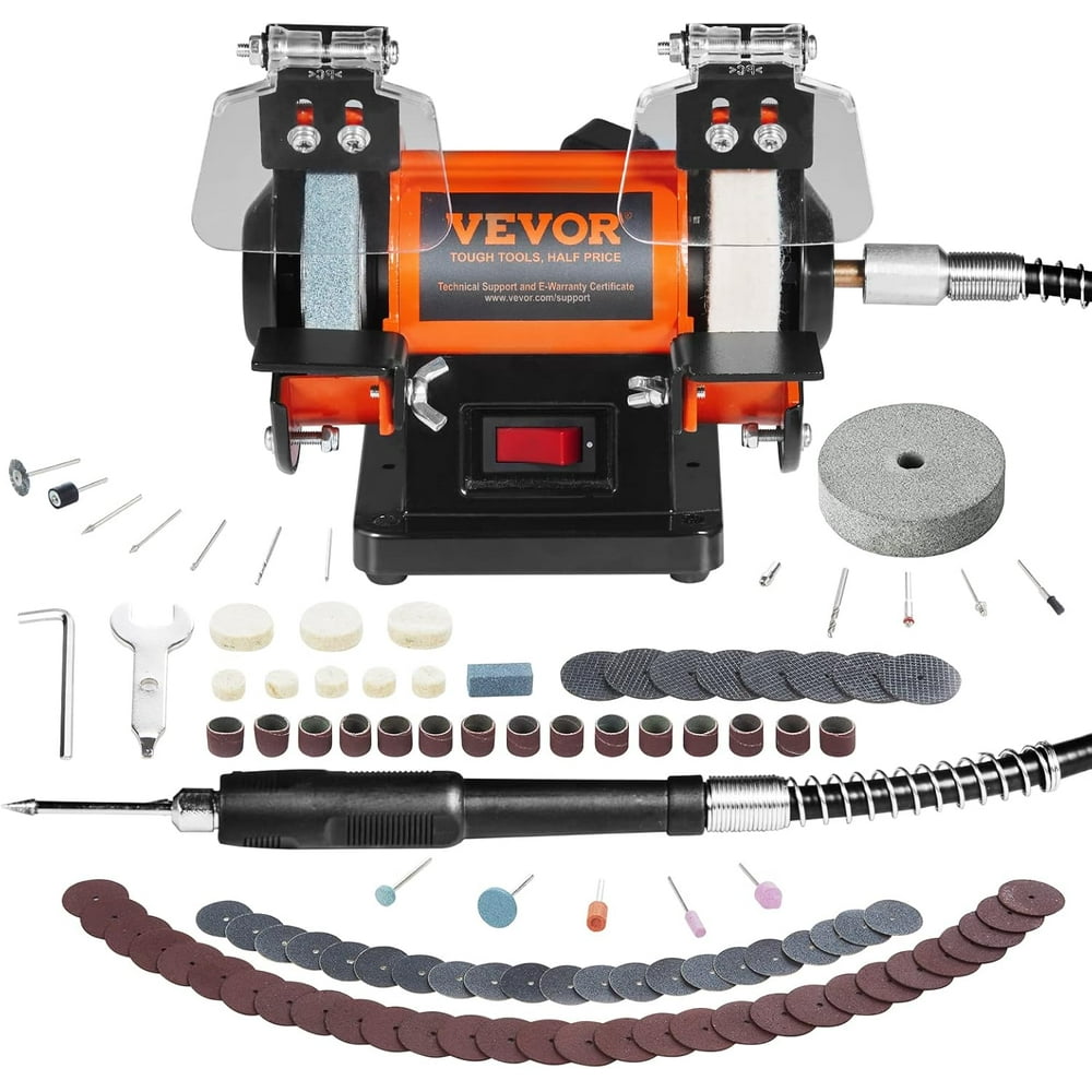 VEVOR 3-Inch Jewelry Polisher & Buffer – Brushless Adjustable-Speed Mini Bench Grinder, Multi-Purpose Polishing Machine for Gemstones & Metal - Image 1