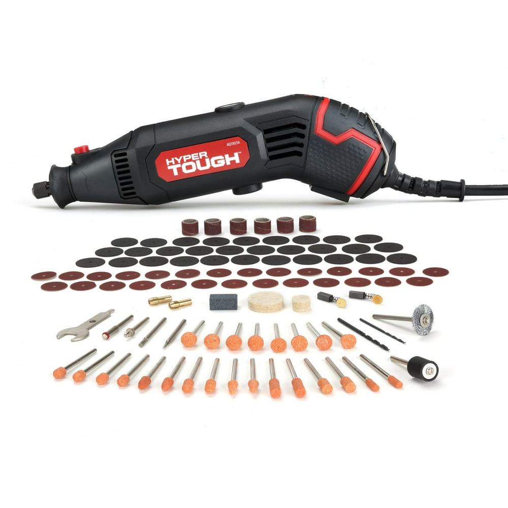 Hyper Tough 1.5 AMP Corded Rotary Tool with 105 Accessories, 120V Variable Speed and Storage Case - Image 1