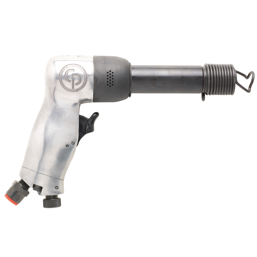 Chicago Pneumatic CP714 - Air Hammer, Welding Equipment Tool, Construction, 0.401 Inch (10.2mm), Round Shank, Pistol Handel, Stroke 3.15 in / 80 mm, Bore Diameter 0.55 in/14 mm - 2000 Blow Per Minute - Image 1