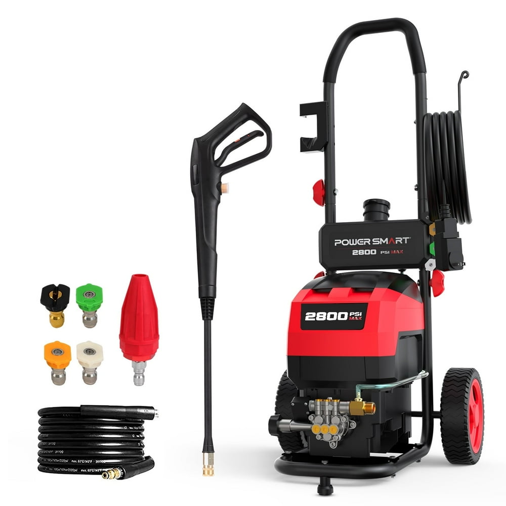 PowerSmart 2800PSI Max at 1.4 GPM AC120V 13 Amps Electric Light Portable Power Pressure Washer - Image 1