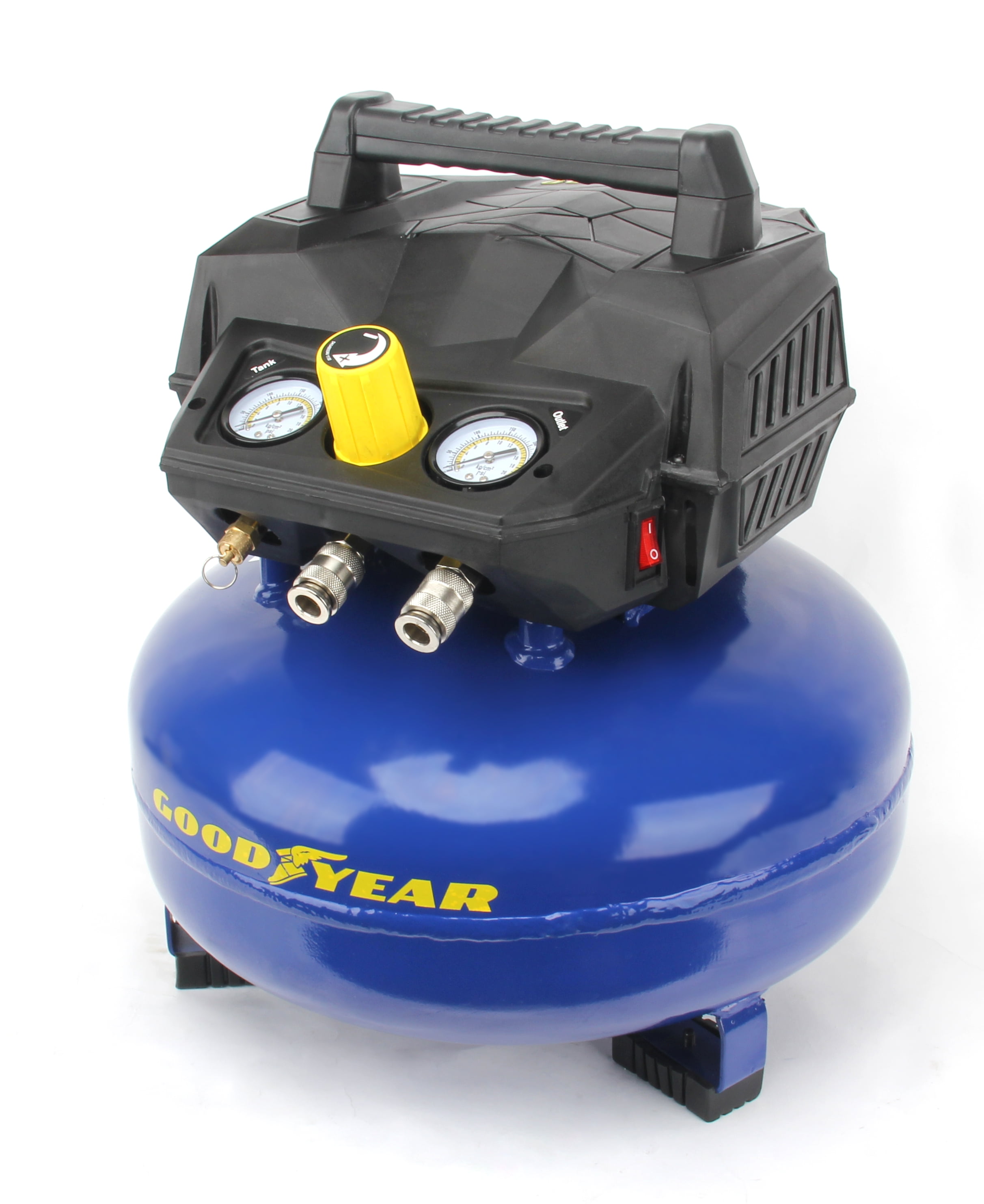 GOODYEAR 6 Gallon 175 Max Psi Portable Pancake Air Compressor, 3.0 SCFM at 90 Psi - Image 1