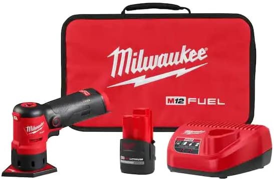 Milwaukee M12 FUEL 12-Volt Lithium-Ion Brushless Cordless Orbital Detail Sander Kit with (1) High Output 2.5 Ah Battery - Image 1