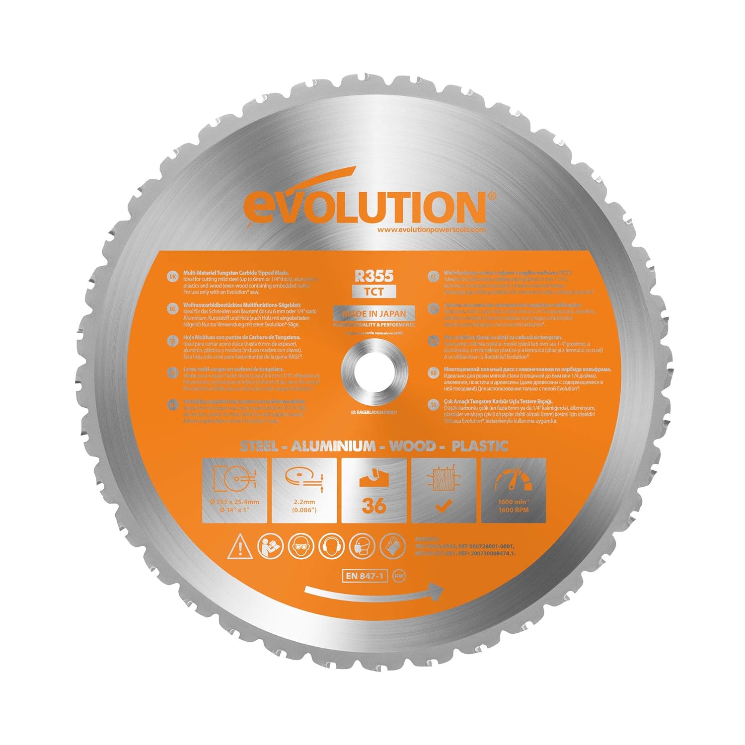 14 in. 36-Teeth Multi-Material Cutting Saw Blade - Image 1