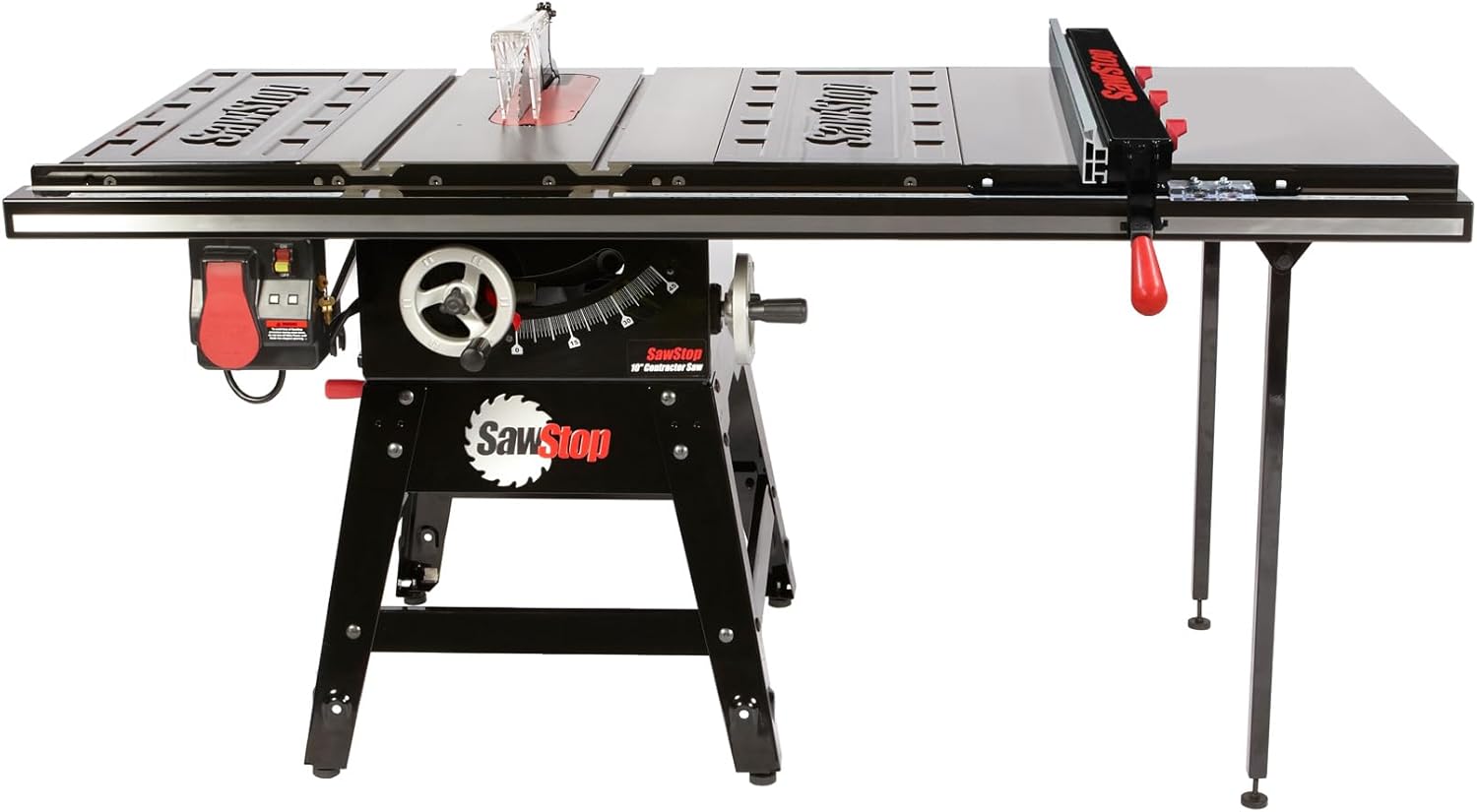 SAWSTOP Contractor Saw, 1.75HP, 36” Professional T-Glide Advance Fence, Rails & Extension Table (CNS175-ATGP36) - Image 1
