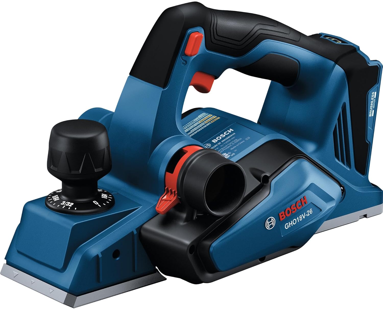 Bosch GHO18V-26N-RT 18V Brushless Lithium-Ion 3-1/4 in. Cordless Planer (Tool Only) (Renewed) - Image 1