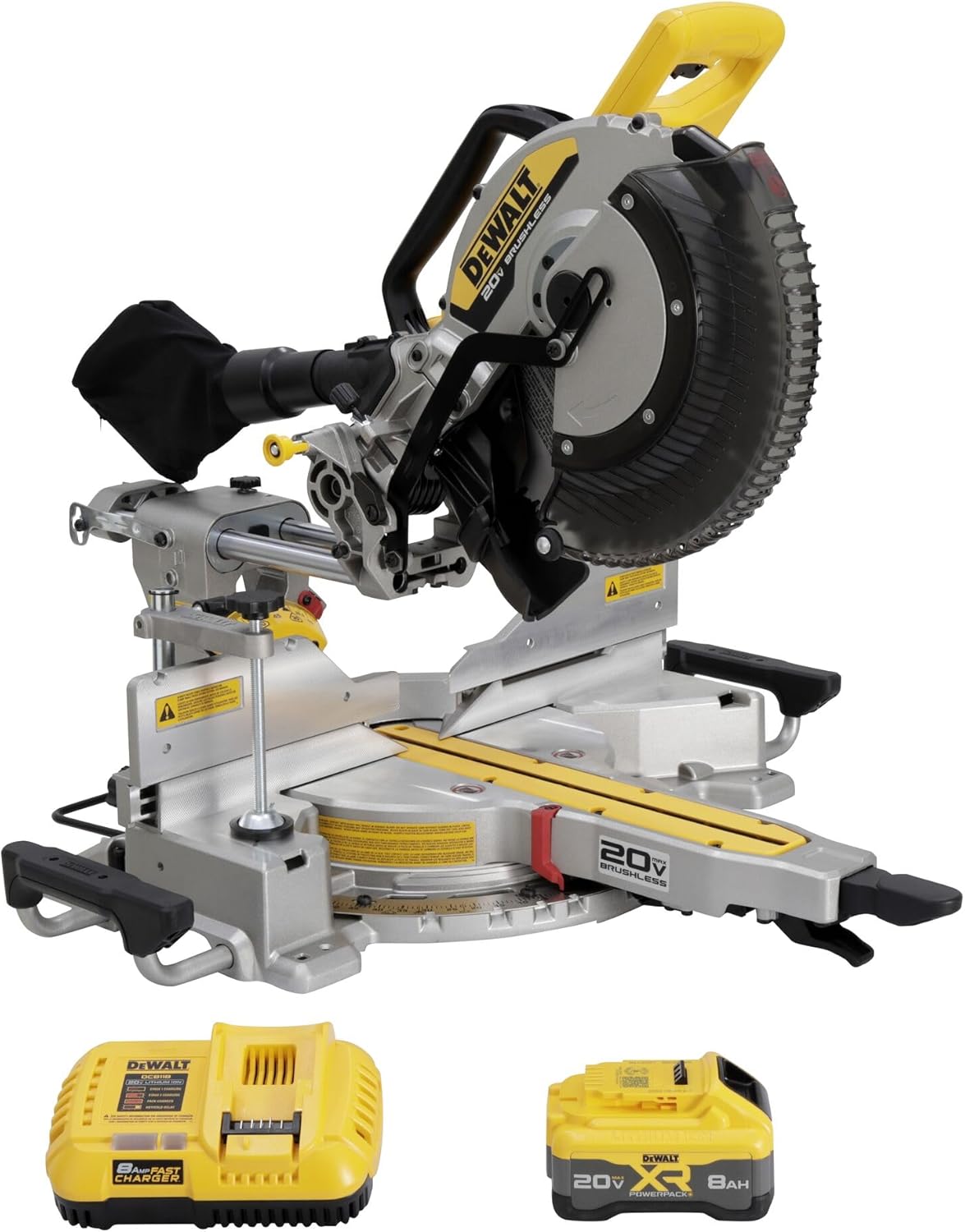 DEWALT 20V MAX XR 12 in. Double Bevel Sliding Miter Saw Kit (DCS785WW1) - Image 1