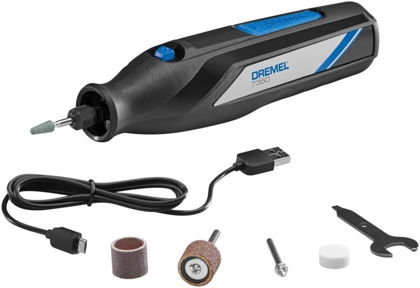 4-Volt 2 Amp USB Cordless Single Speed Rotary Tool Kit with 5 Accessories - Image 1