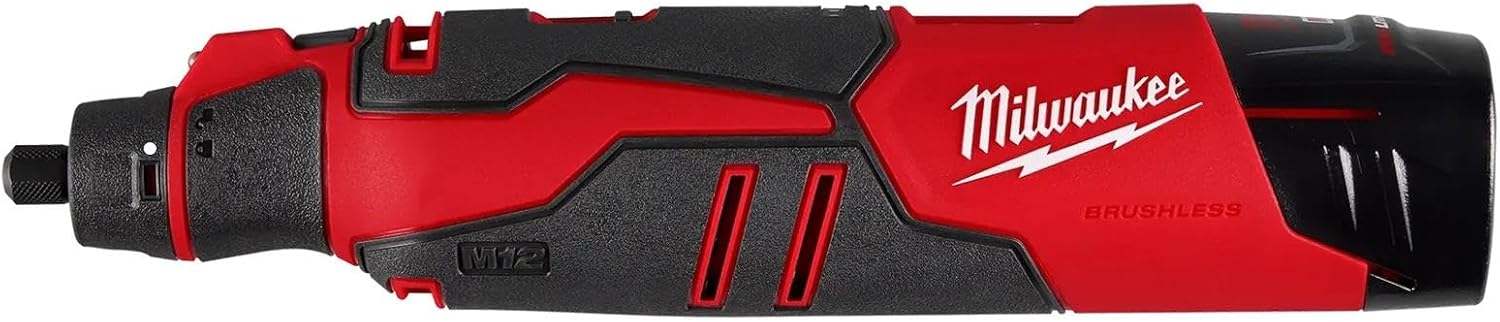 M12 12V Lithium-Ion Cordless Brushless Rotary Tool with (1) 2.0 Ah Battery Pack and Charger - Image 1