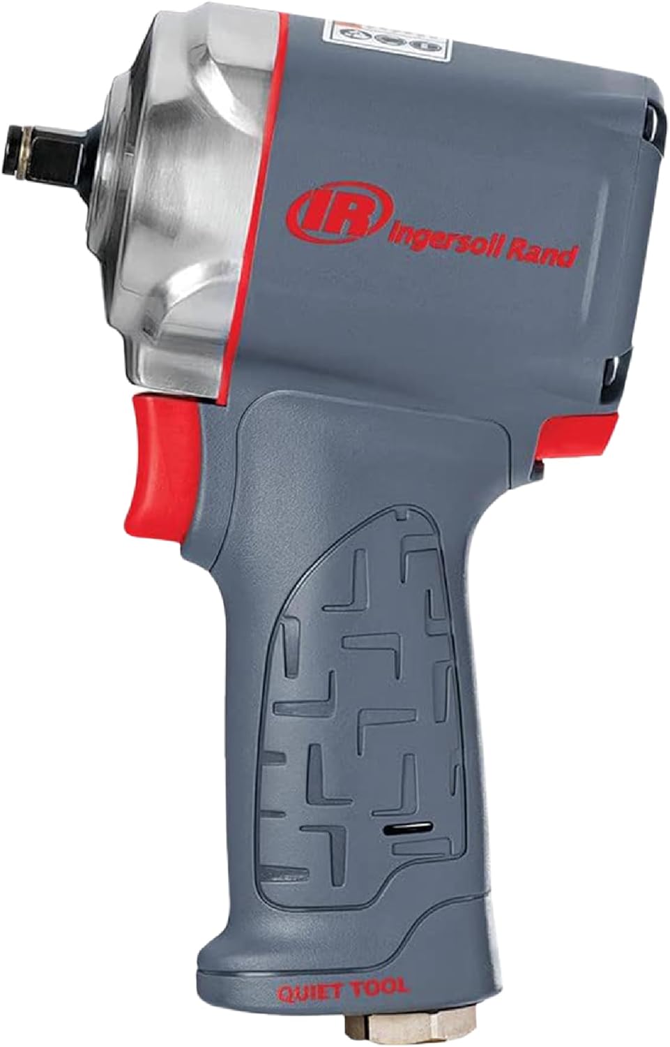 Ingersoll Rand 36QMAX 1/2 Air Impact Wrench, Quiet Technology, Torque Output Up to 640 ft lbs, Ultra Compact, Lightweight 2.4 lbs, Max Control, Gray - Image 1