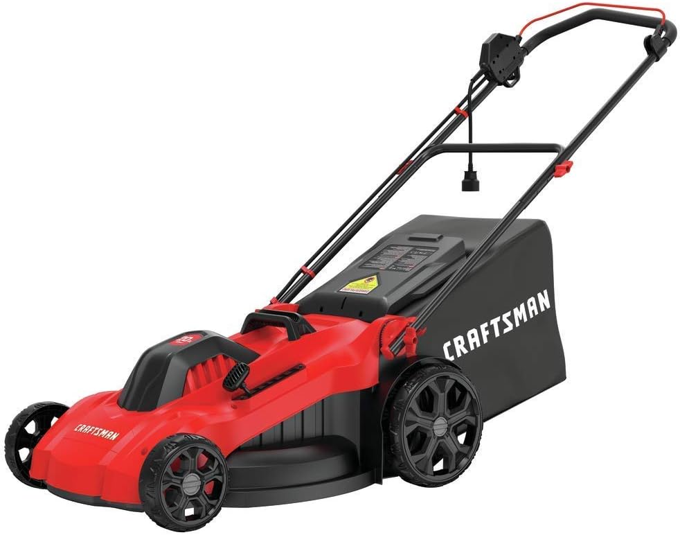 CRAFTSMAN Electric Lawn Mower, 20-Inch, Corded, 13-Ah (CMEMW213), Red - Image 1