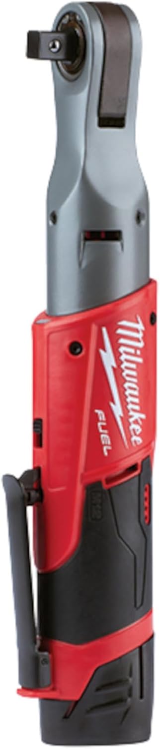 Milwaukee M12 FUEL 1/2" Ratchet with 2 Batteries and Charger Kit 2558-22 - Image 1