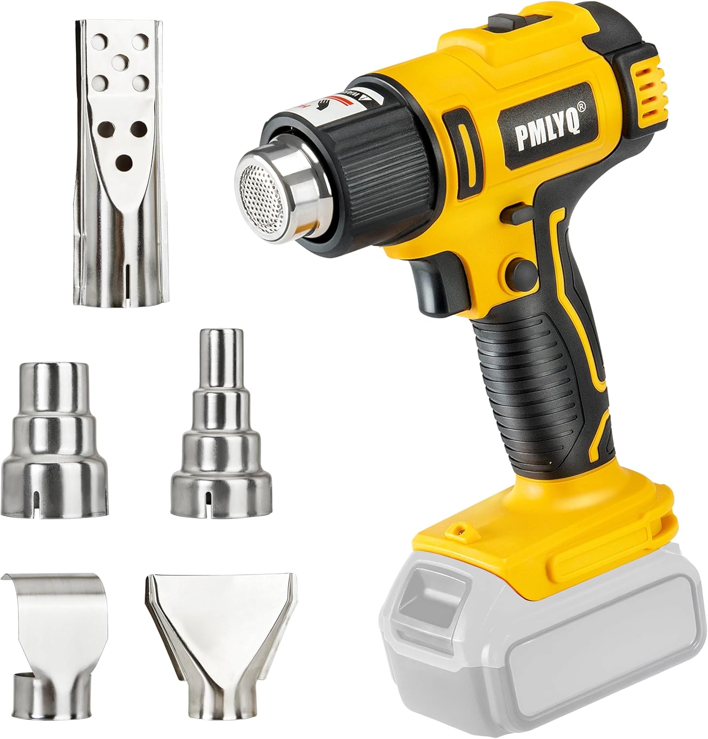 Cordless Heat Gun for Dewalt 20v Battery,350W Fast Heating Soldering Hot Air Gun,2-Temp Setting Max 1022°F(550°C),Heat Gun for Tube Bending,Resin & Decorating (Tool Only NO Battery) - Image 1