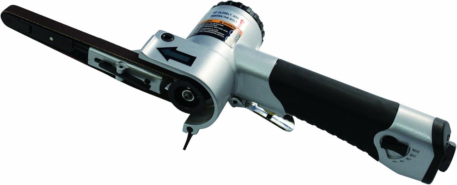 Astro Tools 3036 Air Belt Sander (3/8" x 13") with 3pc Belts (#40, #60 & #80) - Image 1