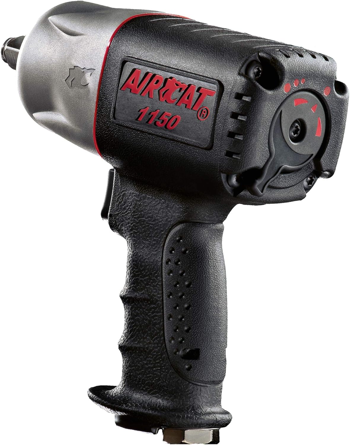 AIRCAT Pneumatic Tools 1150 1/2-Inch Composite Impact Wrench and Boot: Compact & Low Weight Power Tool : Impact Tool for Automotive Repairs & Maintenance - Image 1