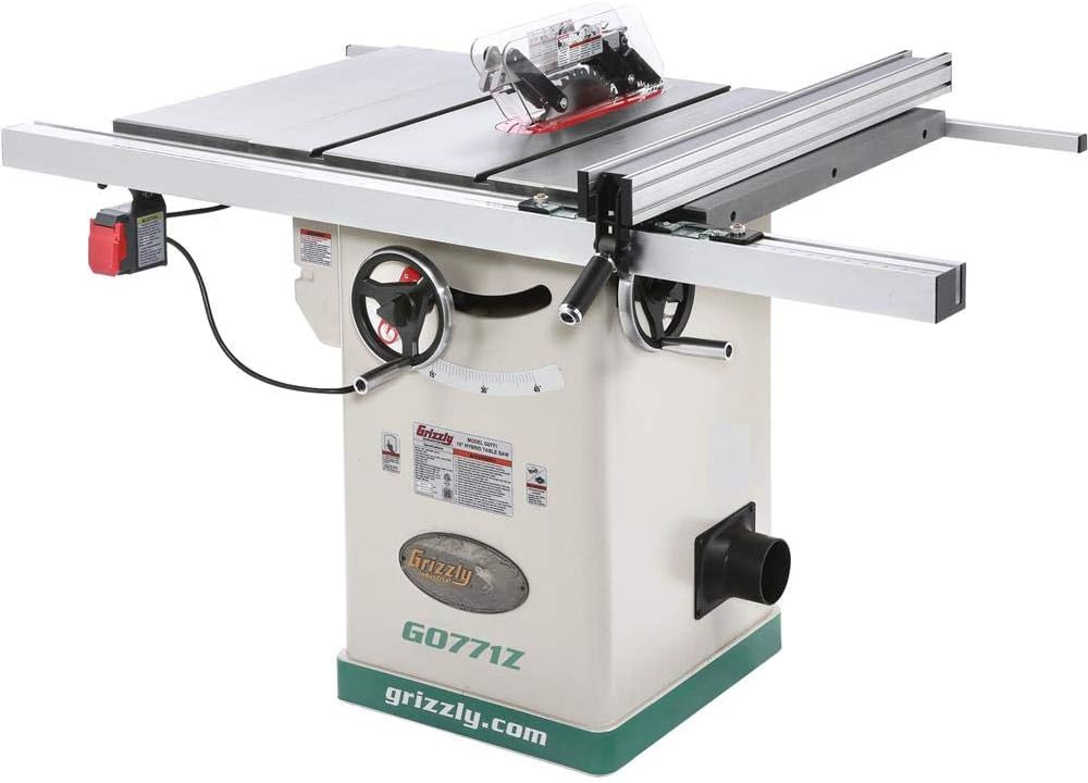 Grizzly Industrial G0771Z - 10" 2 HP 120V Hybrid Table Saw with T-Shaped Fence - Image 1