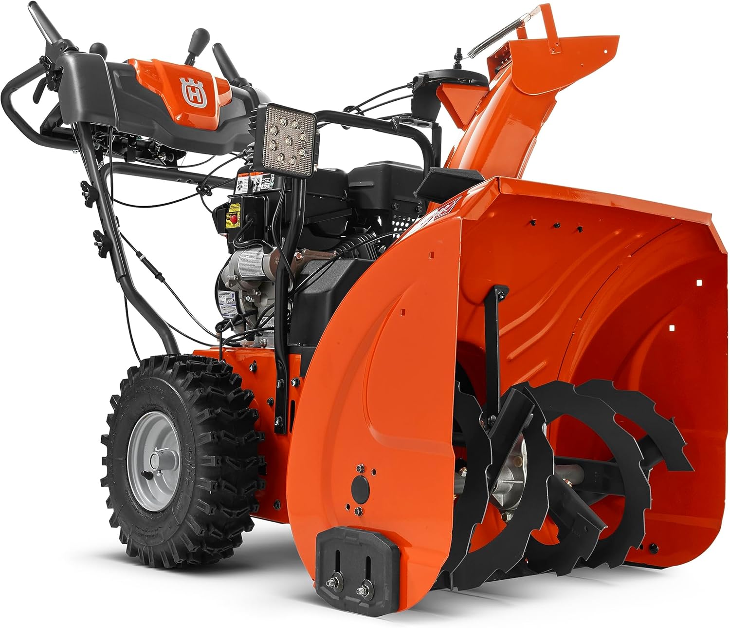 Husqvarna ST224 Snow Blower, 212-cc 5.9-HP, 24-Inch Snow Thrower, Friction Disc Transmission, Two Stage with Push Button Electric Start and Power Steering, Orange - Image 1