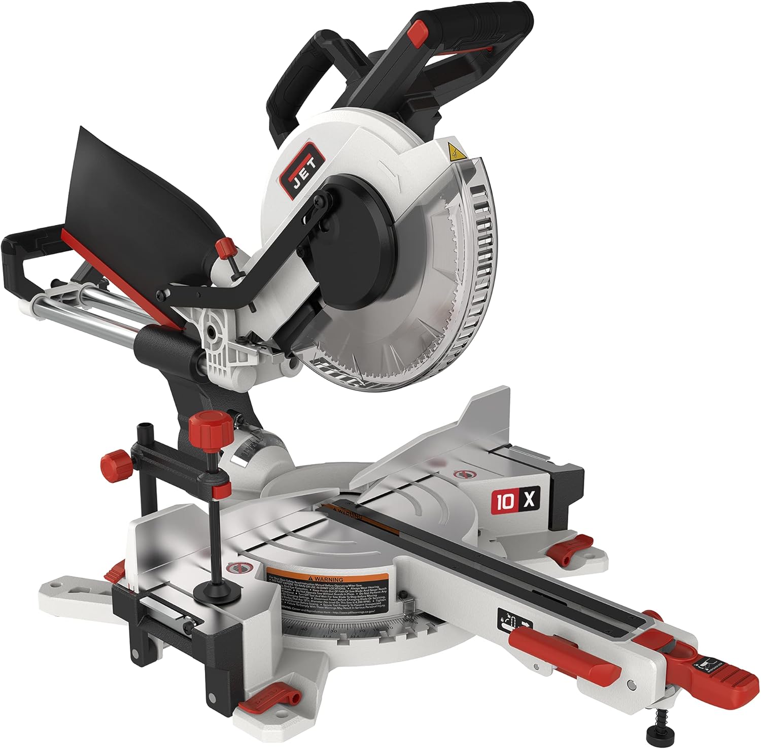 JET 10-Inch Sliding Dual-Bevel Compound Miter Saw, 1Ph 115V (JMS-10X) - Image 1