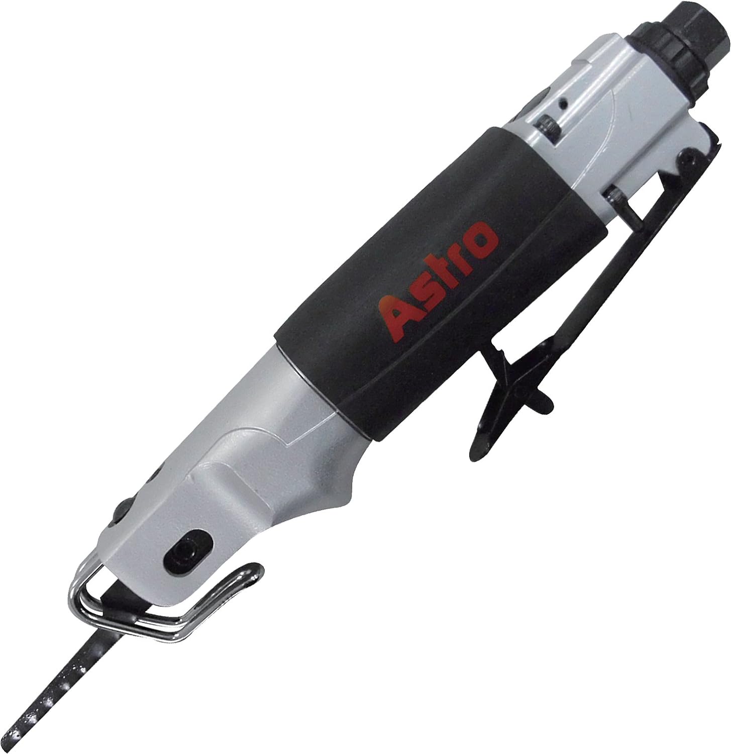 Astro Pneumatic Tool 930 Air Body Saber Saw with 5pc 24 Teeth per Inch Saw Blades, Black, Silver - Image 1