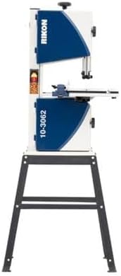 Rikon 10″ Deluxe Bandsaw with Stand Model 10‑3062S – ½ HP, Two-Speed, 5″ Resaw Height × 9‑5/8″ Throat, Cast-Iron Table, Tool-Less Blade Guides, Includes Blade & Stand - Image 1