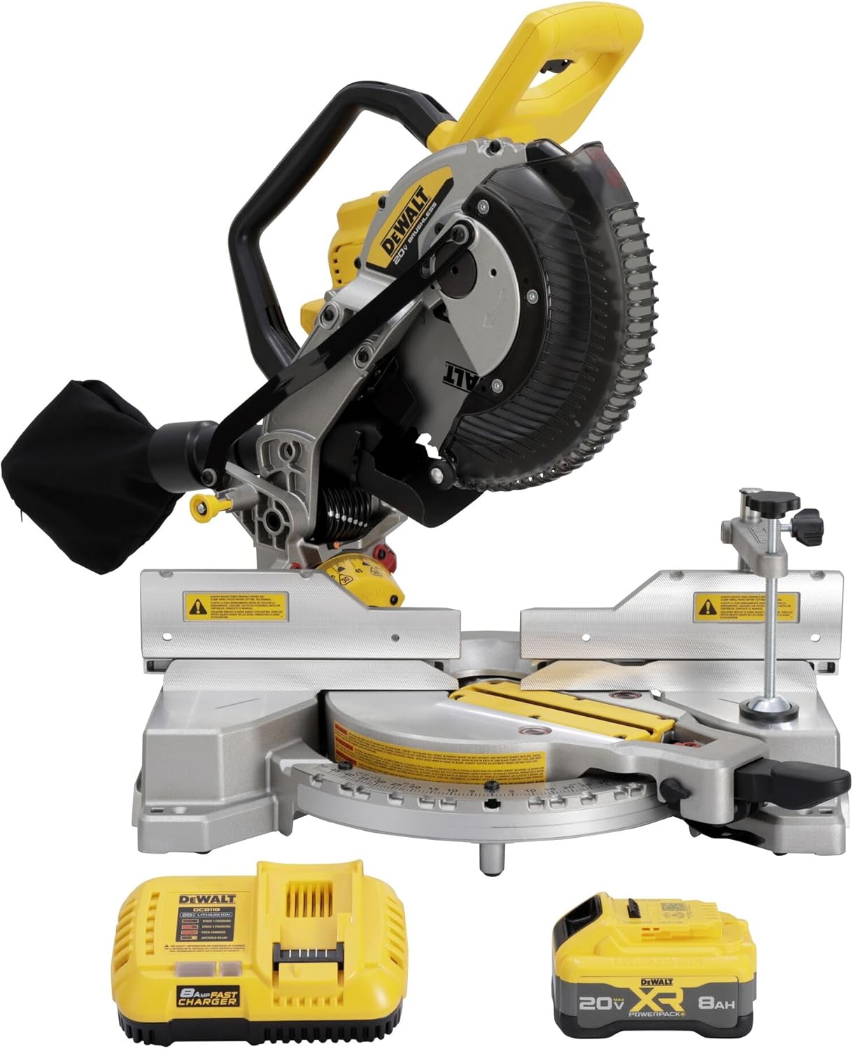 DEWALT 20V MAX XR 10 in. Double Bevel Fixed Miter Saw Kit (DCS714WW1) - Image 1