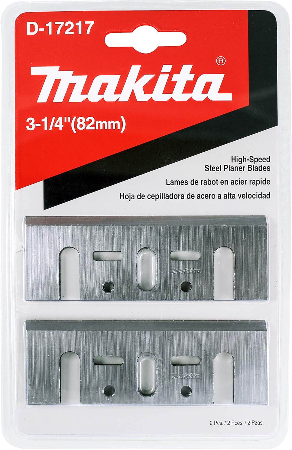 Makita 2 Piece - 3.25" HSS Planer Blades for 3.25" Planers - Fast Cutting for Hard Wood - Image 1