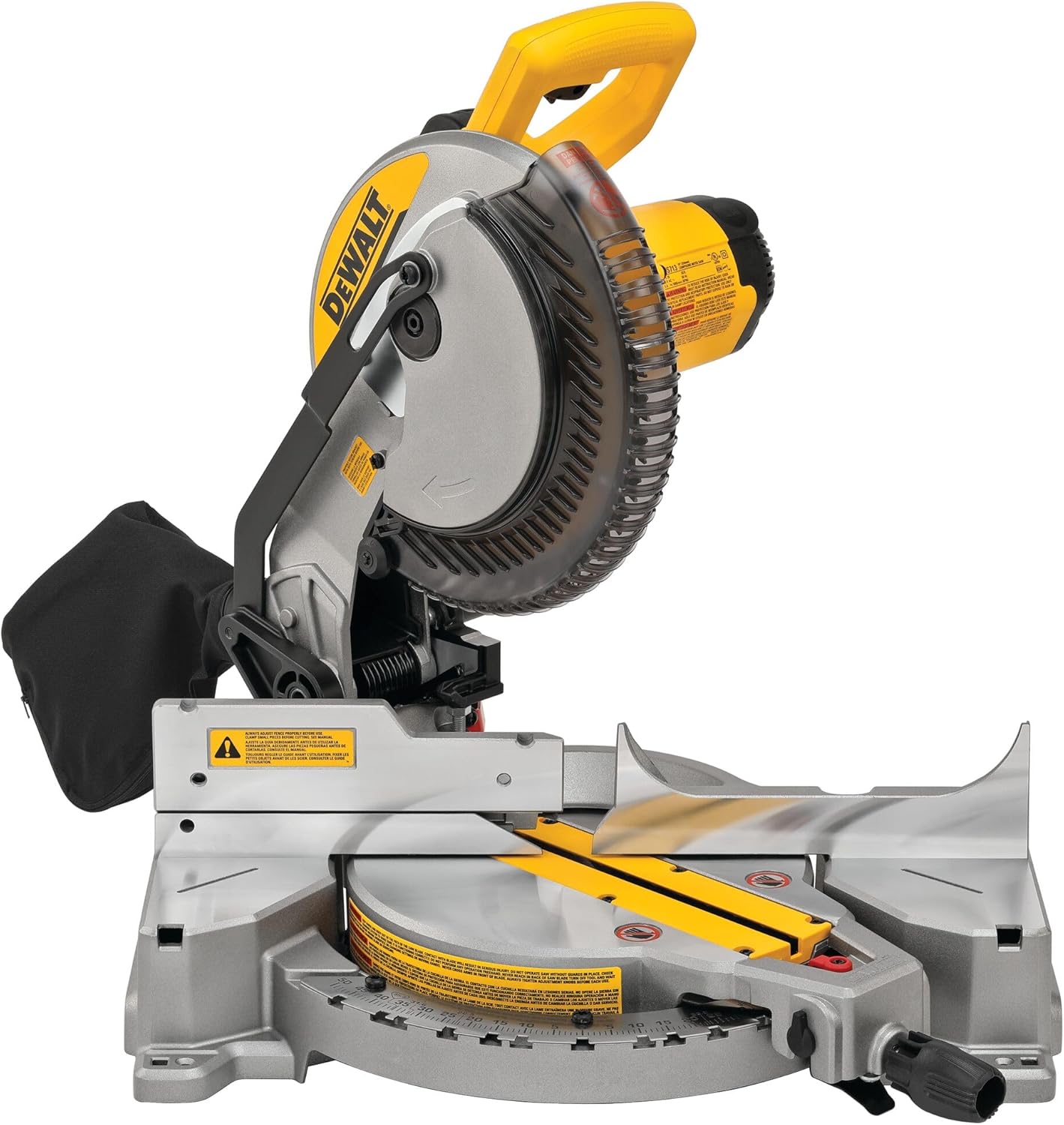 Dewalt DWS713R 120V 15 Amp Brushed Single Bevel 10 in. Corded Compound Miter Saw (Renewed) - Image 1