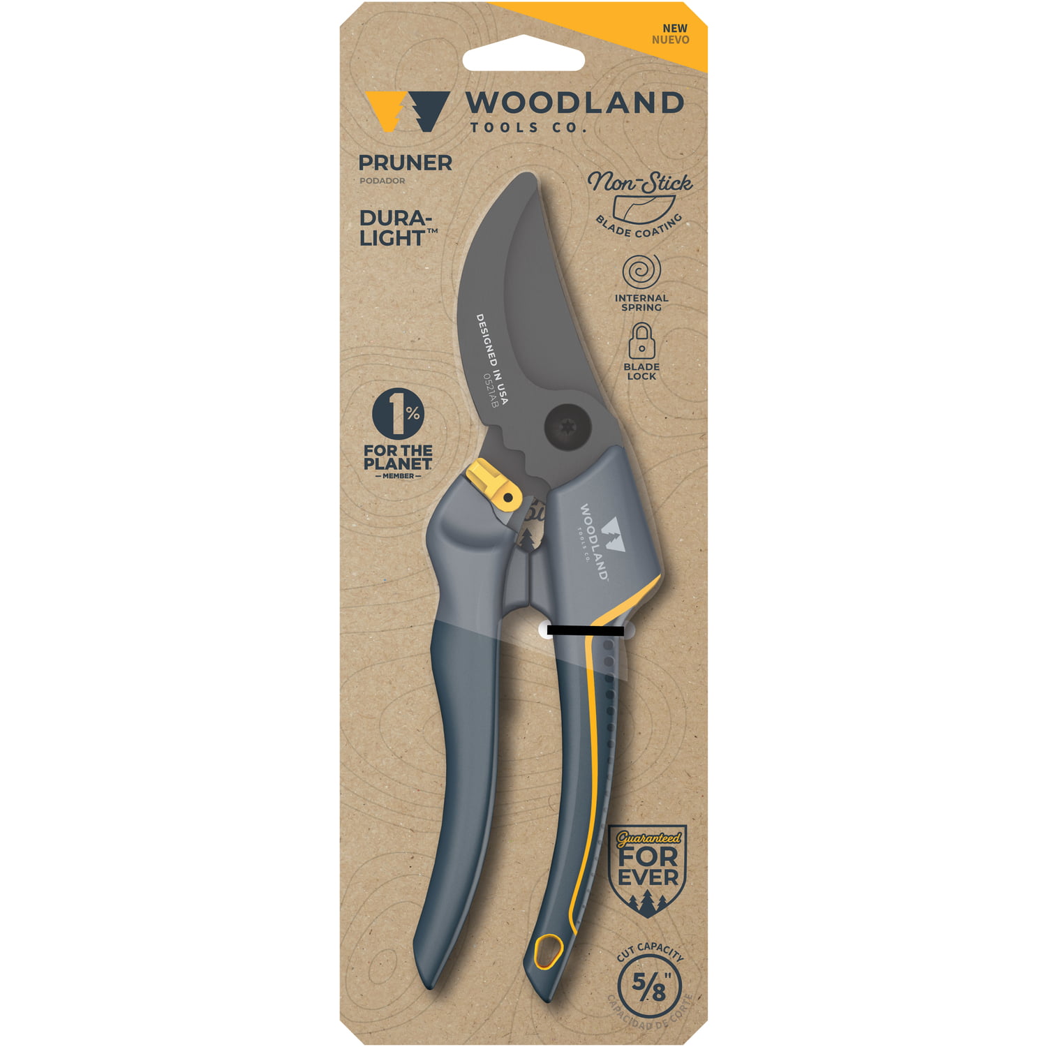 Woodland Tools 7024768 Rubber Hand Pruner - Image 1