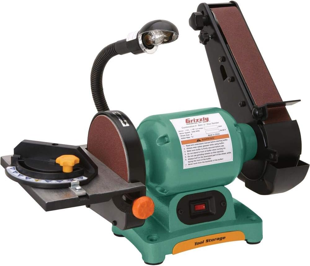 Grizzly Industrial H7761-2" x 27" Belt/6" Disc Combo Sander - Image 1